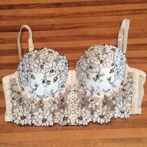 Bebe Anabella bustier crop top